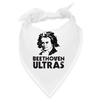 Beethoven Ultras Lustig Ludwig Geschenk Musik - Bandana - Weiß - Vorne