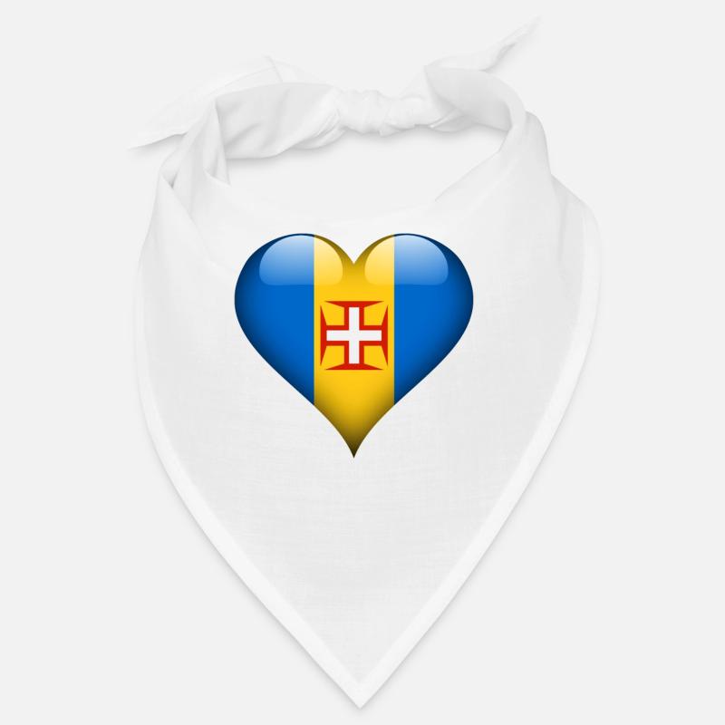 Drapeau coeur madere Bandana