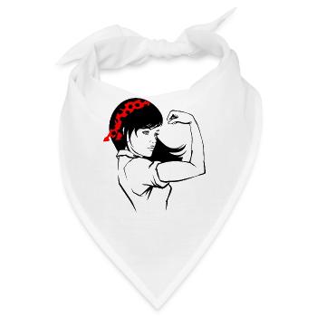 Frauenpower - Bandana - Weiß - Vorne