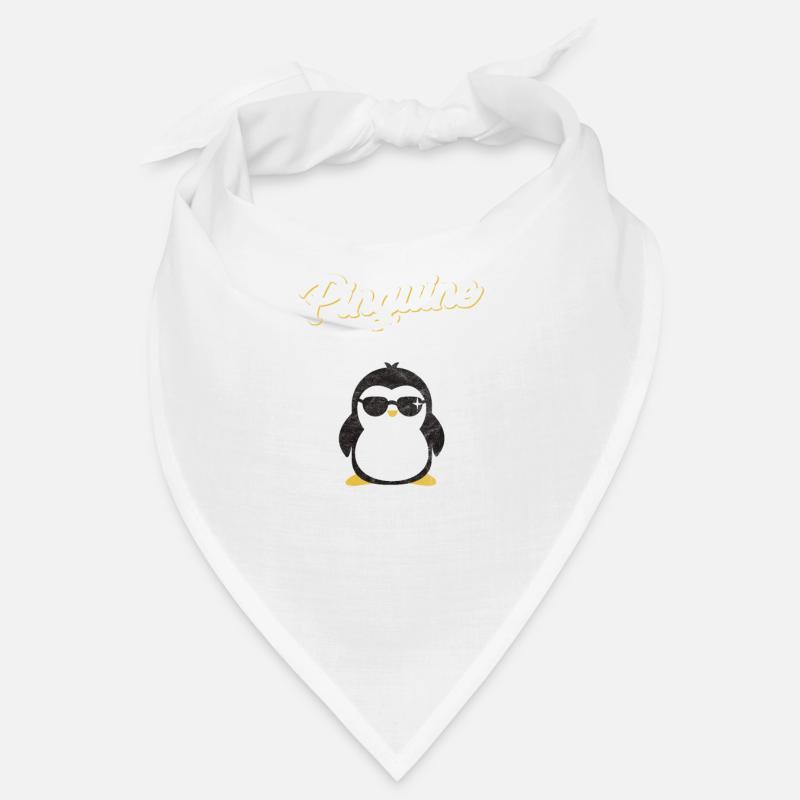 Pinguin Geschenk - Bandana - Weiß