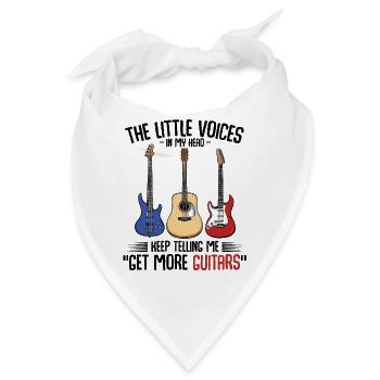 Gitarren - Bandana - Weiß - Vorne