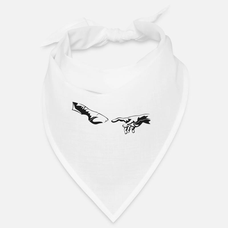 Pferde hufe hand - Bandana - Weiß