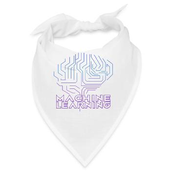 Machine Learning KI Künstliche Intelligenz - Bandana - Weiß - Vorne