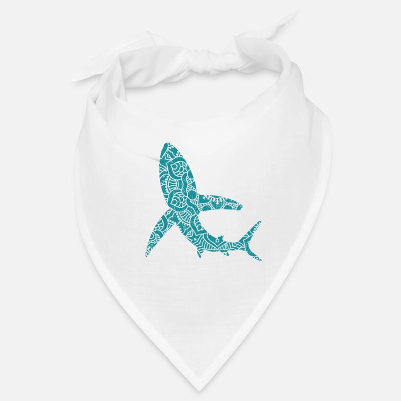 Haifisch - Bandana - Weiß