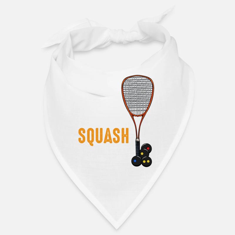 Eat Sleep Squash Repeat Funny sayings gift - Bandana - white
