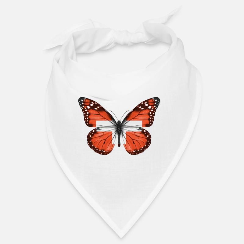 Papillon Drapeau De La Suisse Bandana