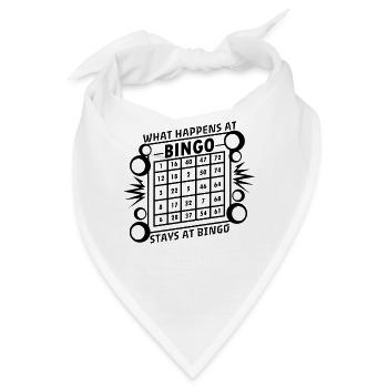 Bingo Bingomannschaft Bingoteam Geschenkidee - Bandana - Weiß - Vorne
