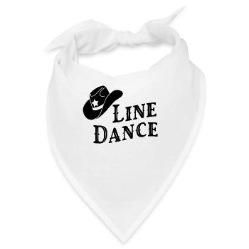Line Dance Country Cowboyhut - Bandana - Weiß - Vorne