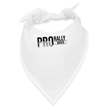 Autorennen Rallyefahrer Rallye Rennfahrer Rally - Bandana - Weiß - Vorne