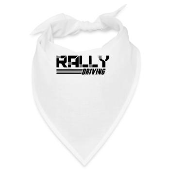 Autorennen Rallye Rallyefahrer Rennfahrer Rally - Bandana - Weiß - Vorne