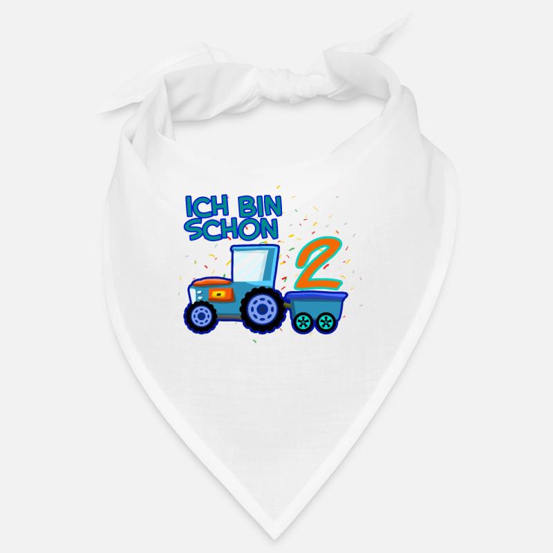 Traktor Ich Bin Schon 2 Geburtstag Bandana