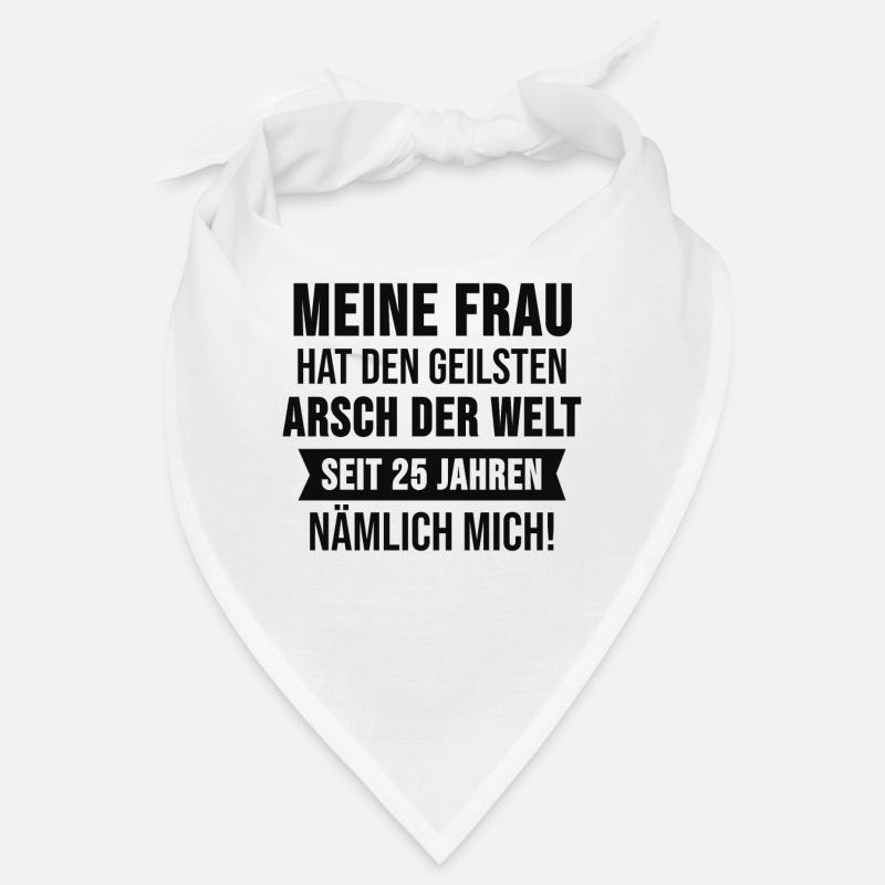 Silberhochzeit Hochzeitstag Silberne Geschenk Bandana