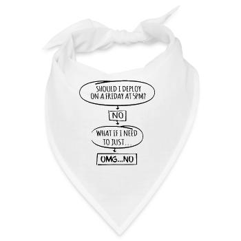 Code Programmierer Nerd Update Entwickler Geschenk - Bandana - Weiß - Vorne
