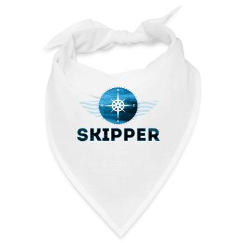 Skipper Segeln Segelschiff Segelboot Segelschiffe - Bandana - Weiß - Vorne