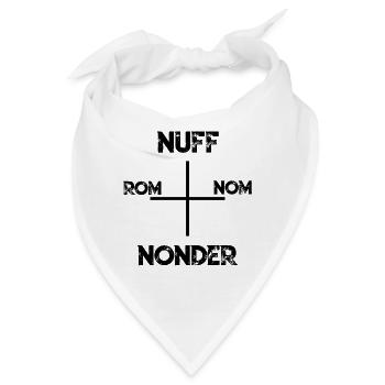 Schwäbisch Navigation Spruch Lustig Schwaben - Bandana - Weiß - Vorne