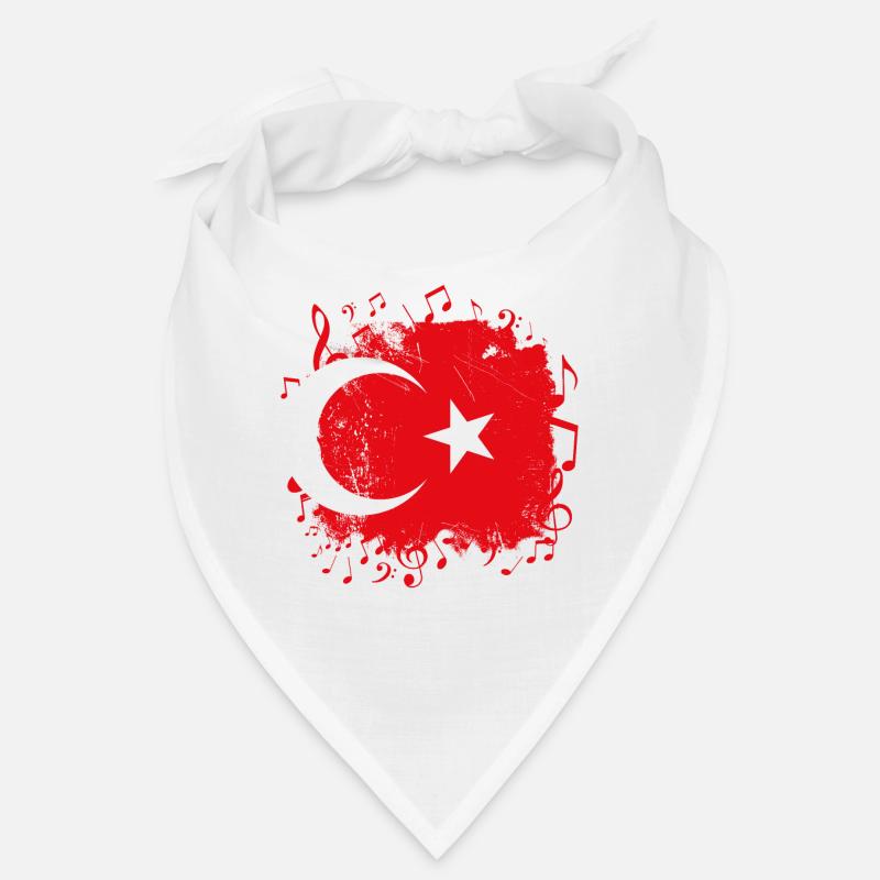 Turkey Flag Music Bandana