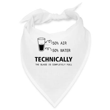 Glass Wasser Nerd - Bandana - Weiß - Vorne
