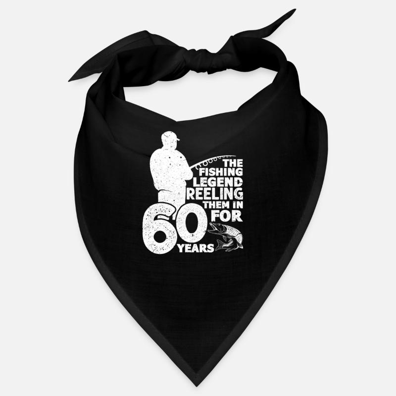 Cadeau de pêche pêcheur 60 ans 60 ans Bandana