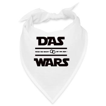 moege die macht mit IHM sein schwarz - Bandana - Weiß - Vorne