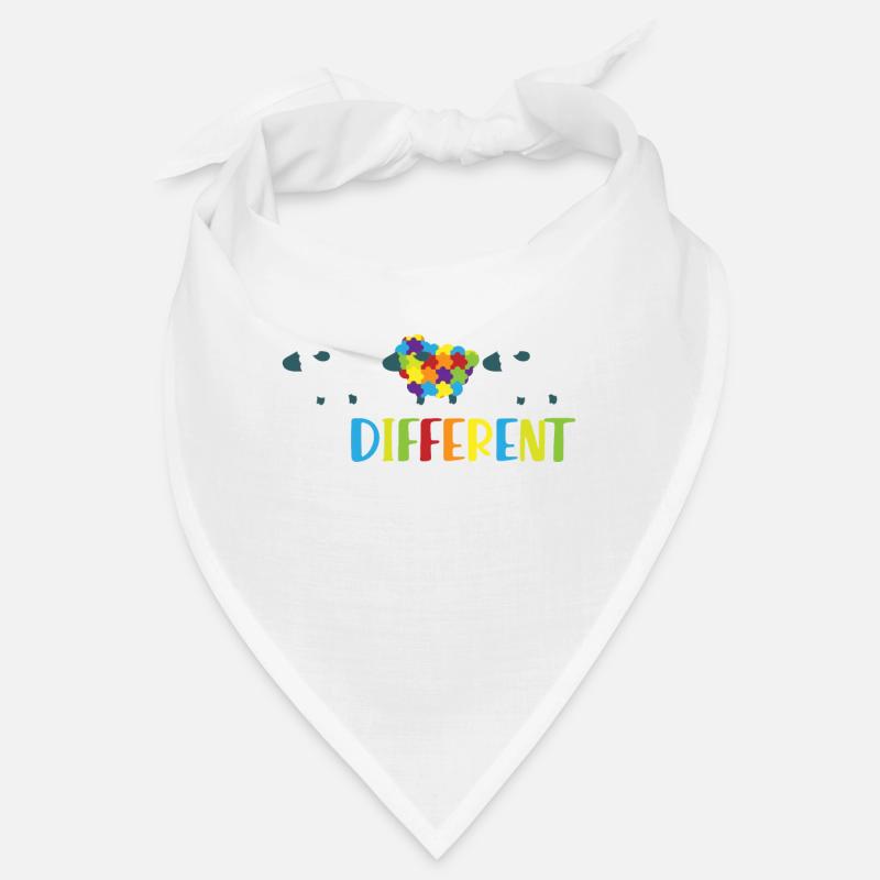Autisme - Puzzle Sheep - Bandana - blanc