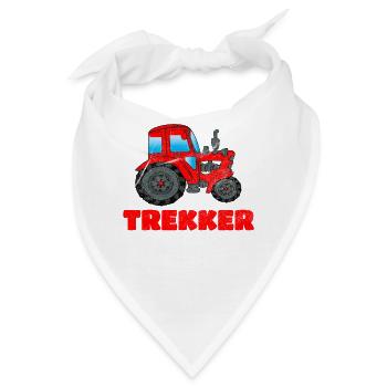 Trekker Traktor Traktoren Spruch Geschenk - Bandana - Weiß - Vorne