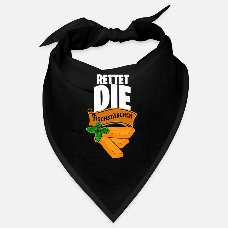 Lustiges Angler Tshirt Rettet dir Fischstäbchen Bandana