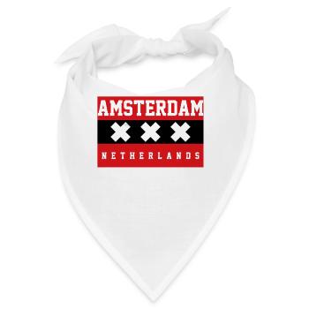 Amsterdam - Bandana - Weiß - Vorne