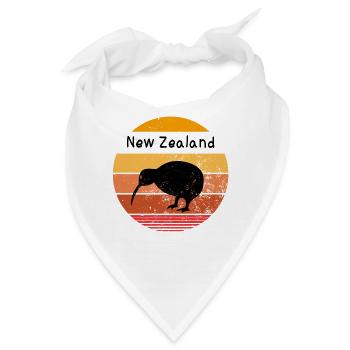 New Zealand - Bandana - Weiß - Vorne