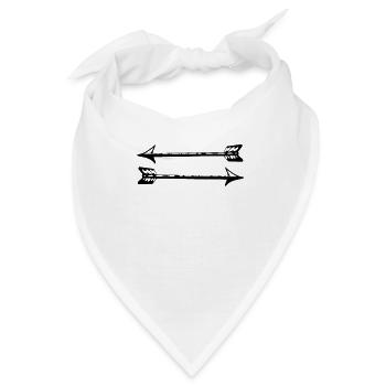 Pfeile - Bandana - Weiß - Vorne