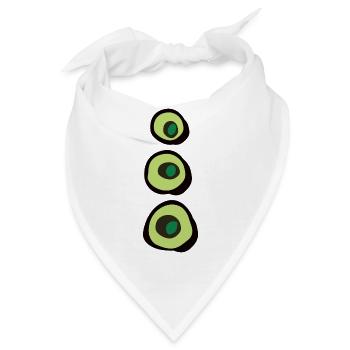 Tentakel Spiel Game Adventure Shirt grün - Bandana - Weiß - Vorne