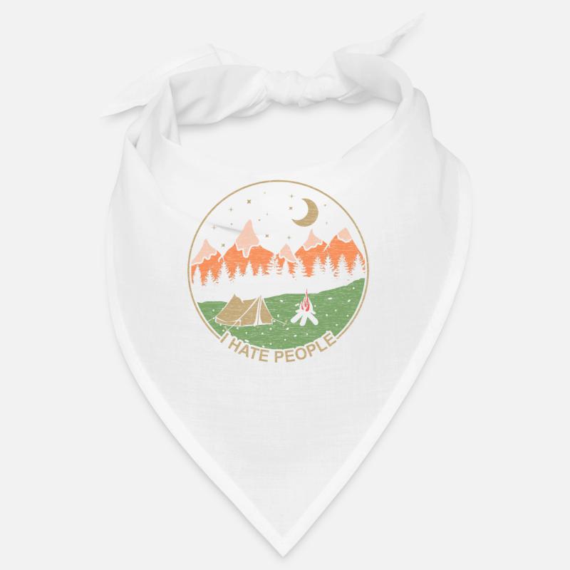 I hate people, camping is okay Bandana