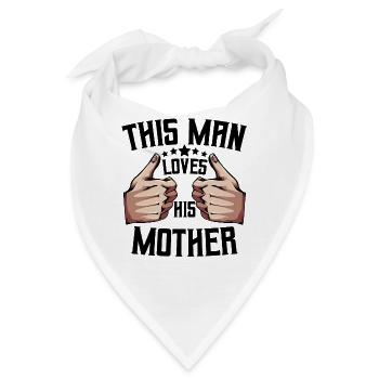 Mutter und Sohn - Bandana - Weiß - Vorne