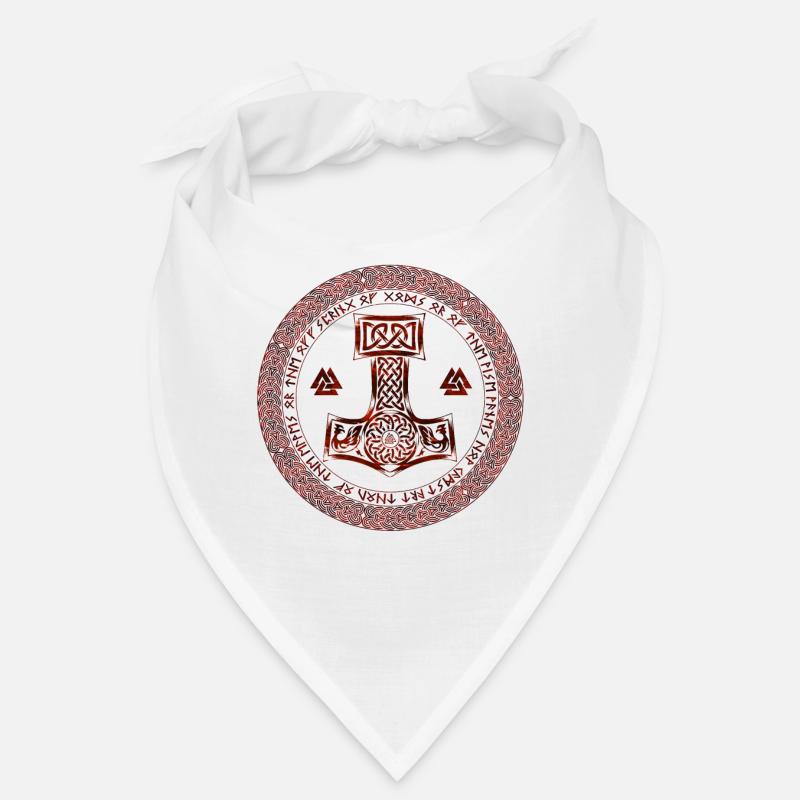Thor Hammer Mjölnir Mjolnir in the Rune Circle Bandana