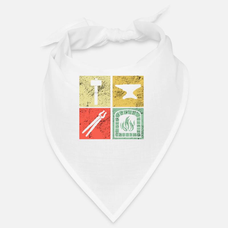 Cadeau de forgeron maréchal-ferrant - Bandana - blanc