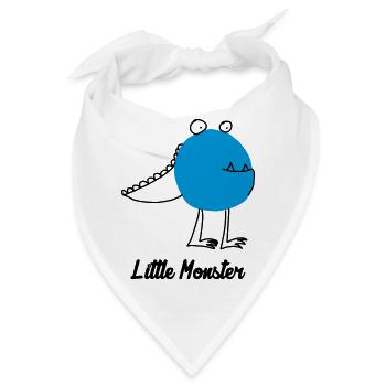 Little Monster / Baby / Bébé / Humor / Halloween - Bandana - Weiß - Vorne