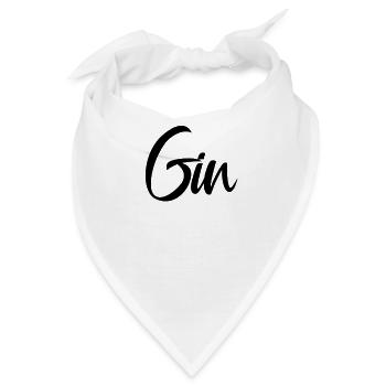 Gin liebhaber Getränk Gins Gin Trinken - Bandana - Weiß - Vorne