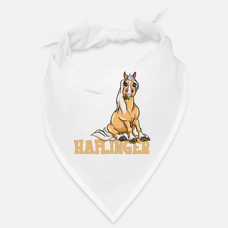 Ich Liebe Meinen Haflinger Pferde Pferd Geschenk - Bandana - Weiß