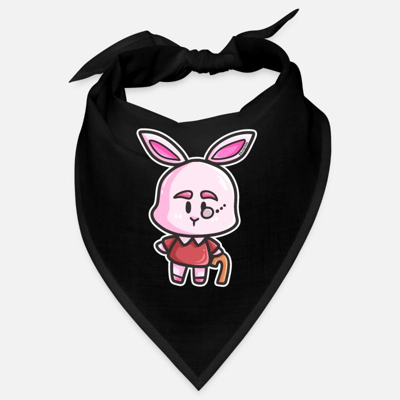 Hase Rentner Rente alt Mann Opa Comic Geschenk Bandana