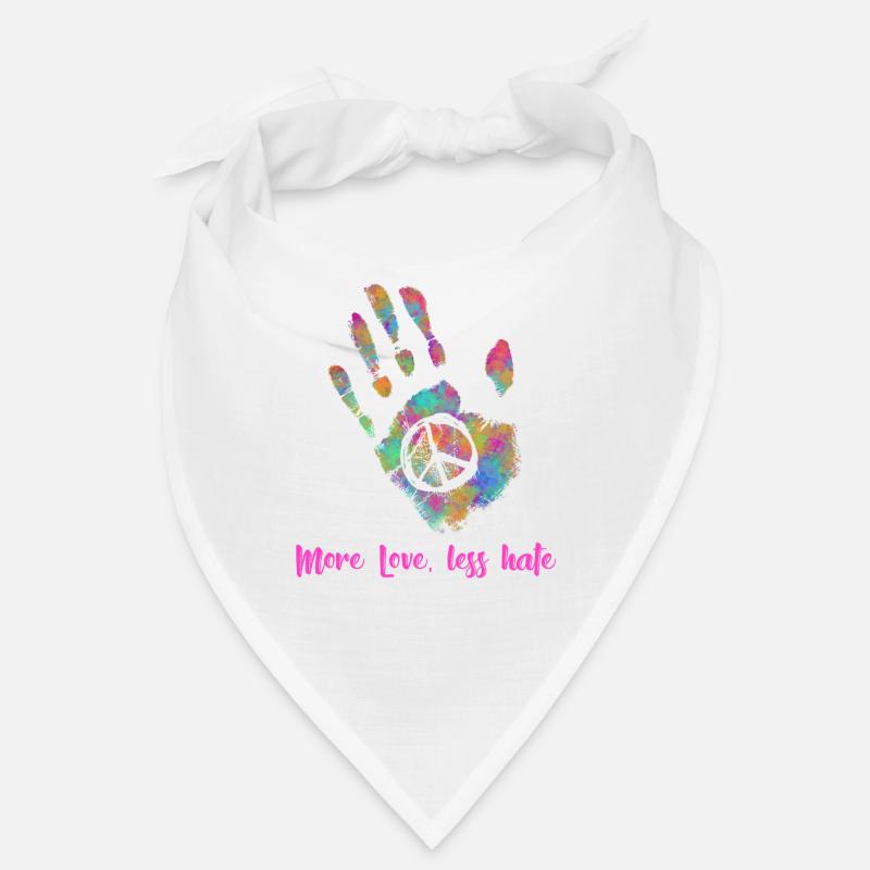 More Love Less Hate Hippie Bandana
