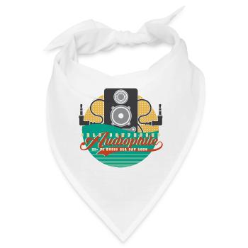 Vintage High End Audiophile Reference Hifi Freak - Bandana - Weiß - Vorne