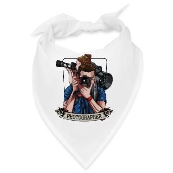 Fotograf - Bandana - Weiß - Vorne