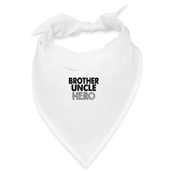 brother uncle hero - Bandana - Weiß - Vorne