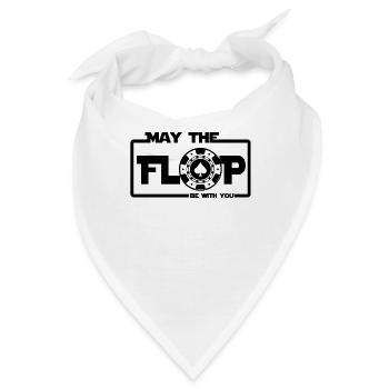 Poker Bluffen Flop Online Casino Jeton Geschenke - Bandana - Weiß - Vorne