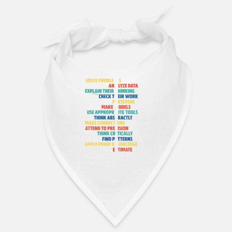 math - Bandana - blanc