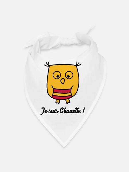 Hibou Chouette Baby Bébé Birth Enfant Sympa [S] - Bandana - white - Front