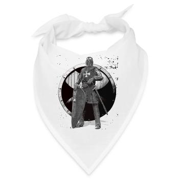 Ritter Templer Tempelritter Kreuzritter Krieger - Bandana - Weiß - Vorne
