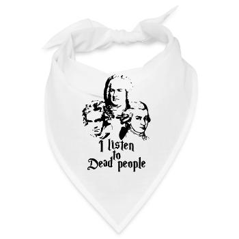 Mozart Bach Beethoven - Bandana - Weiß - Vorne
