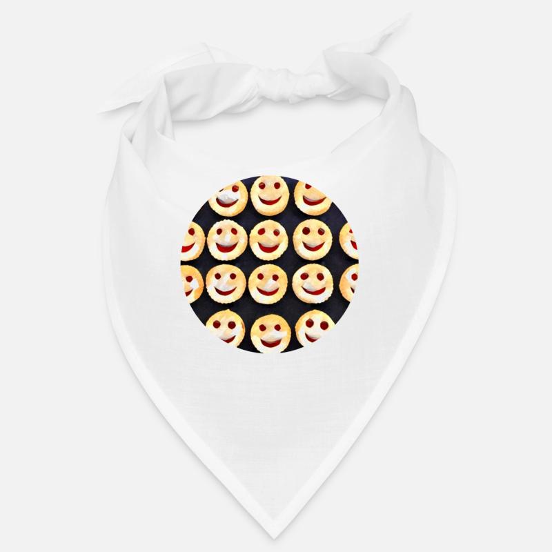 Radiating positivity - Bandana - white