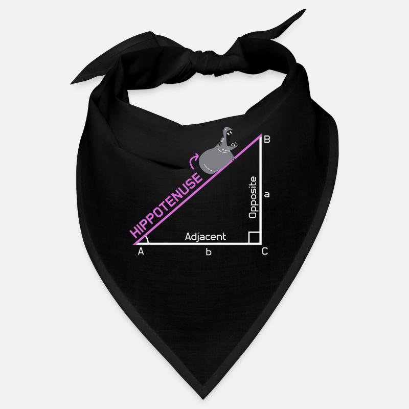 Funny Math Nerd Hippotenuse Joke Gift Design Idea Bandana
