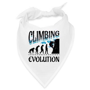 Evolution Climbing Klettern Bergsteigen Bergsport - Bandana - Weiß - Vorne